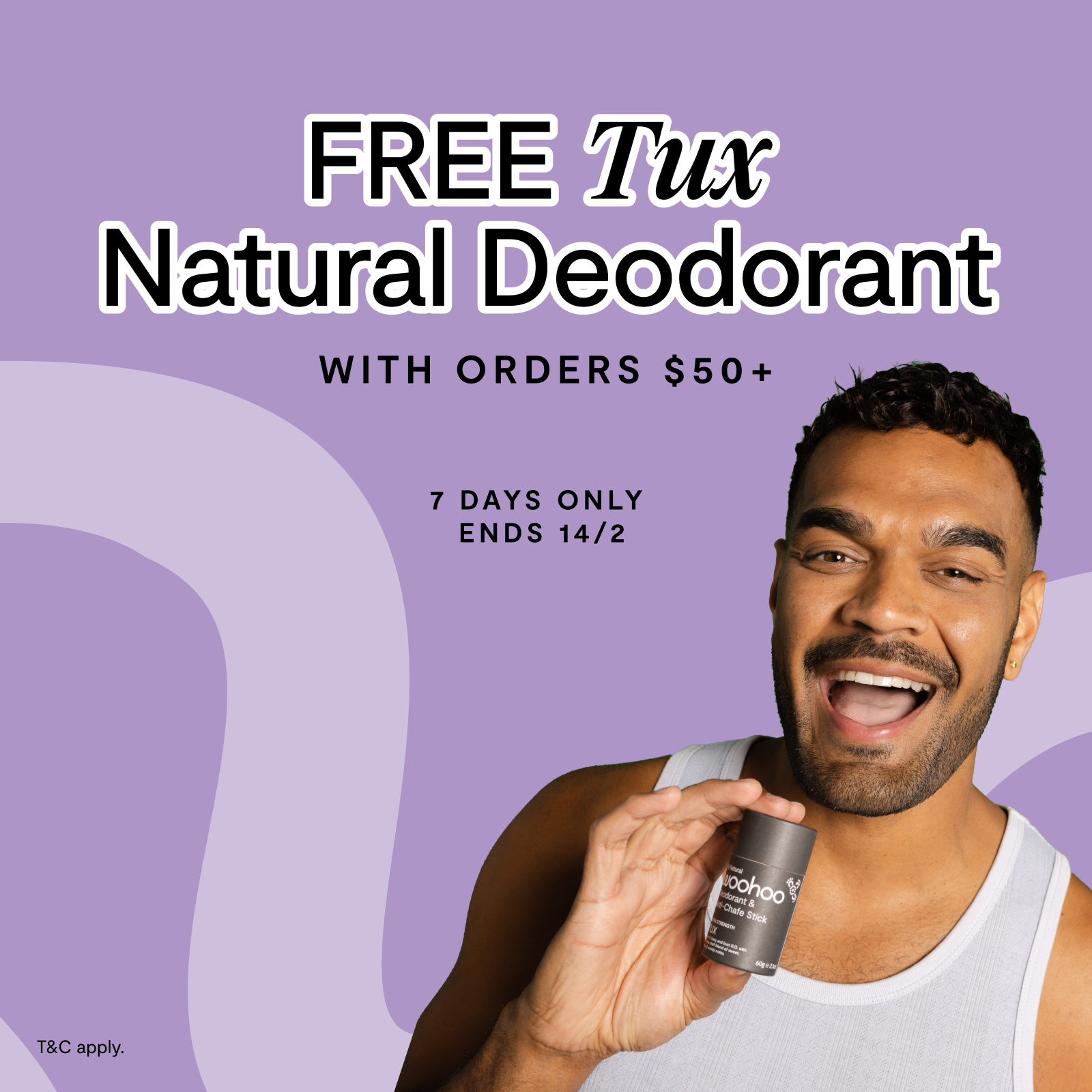 Free Natural Deodorant with orders over $50