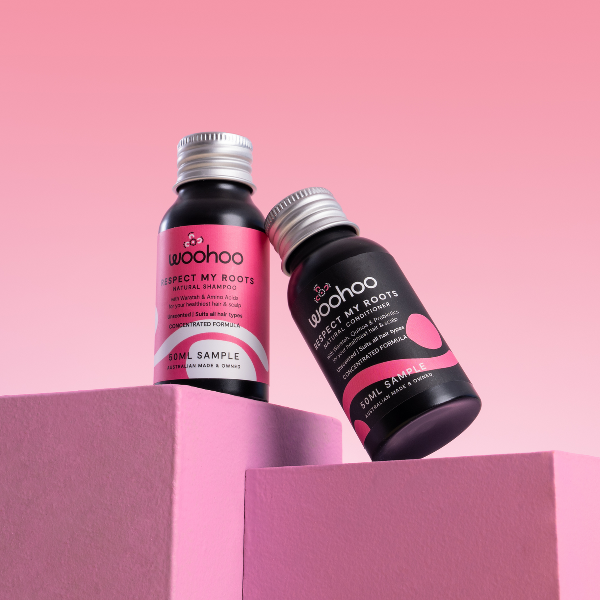 'Respect My Roots' Natural Shampoo and Conditioner Sample Pack