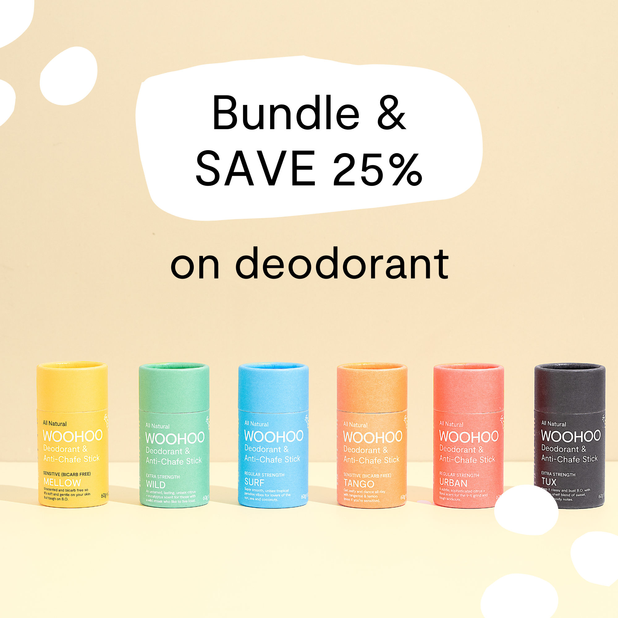 Bundle & Save 25% on Deodorant