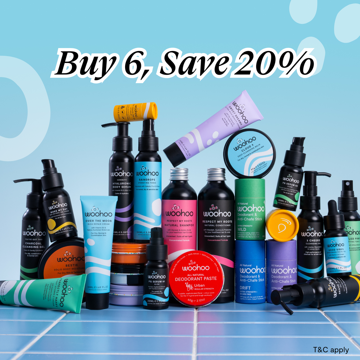 Buy 6, Save 20%