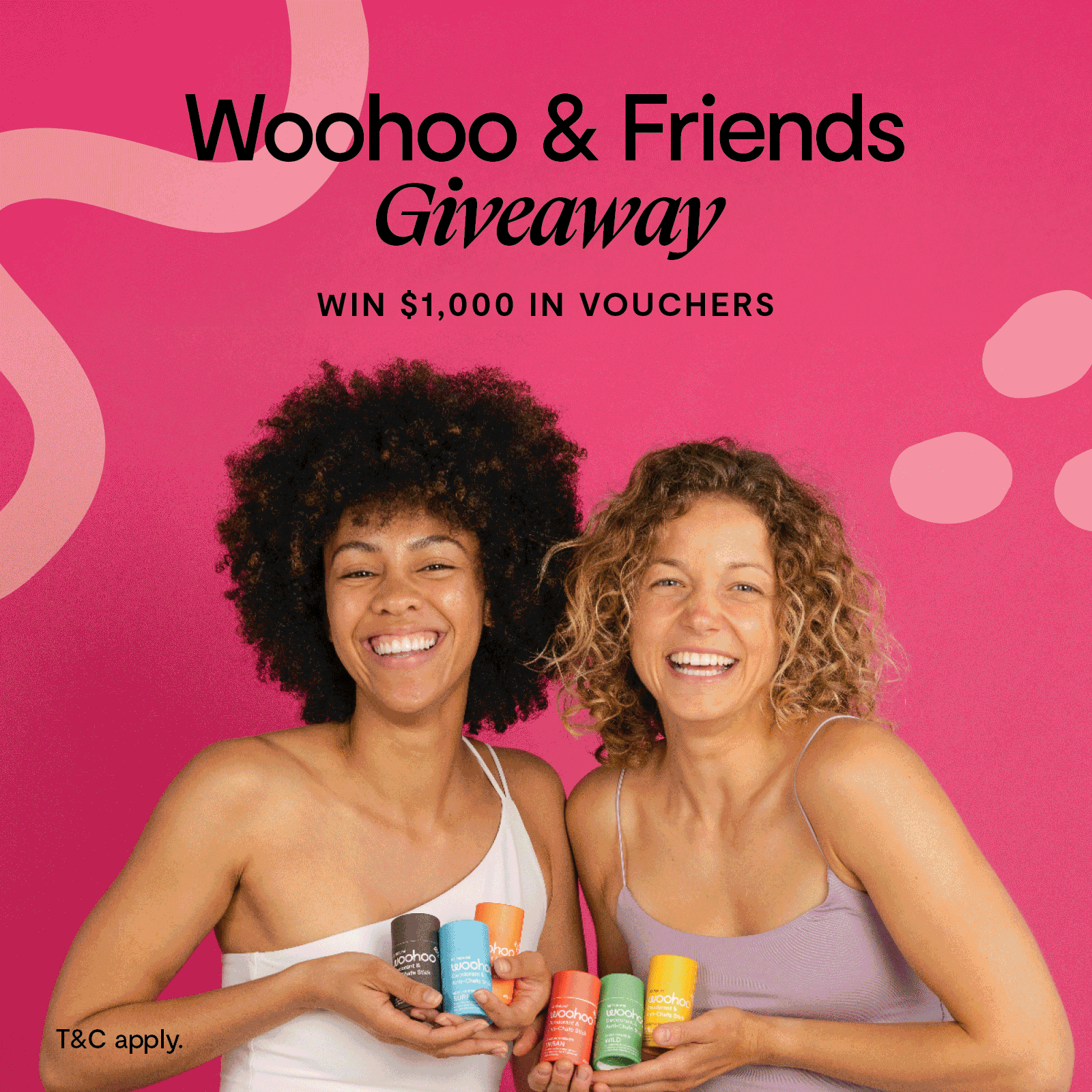 Win $1000 with Woohoo + Friends