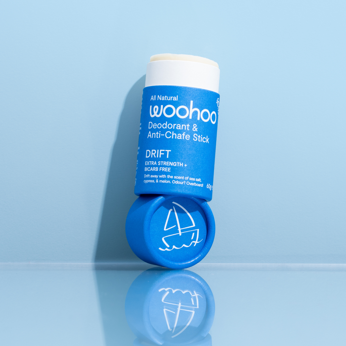 Woohoo Natural Deodorant &amp; Anti-Chafe Stick (Drift) 60g