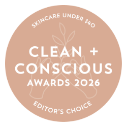EDITOR'S CHOICE - Best Skincare Under $40 - Clean + Conscious Awards 2026