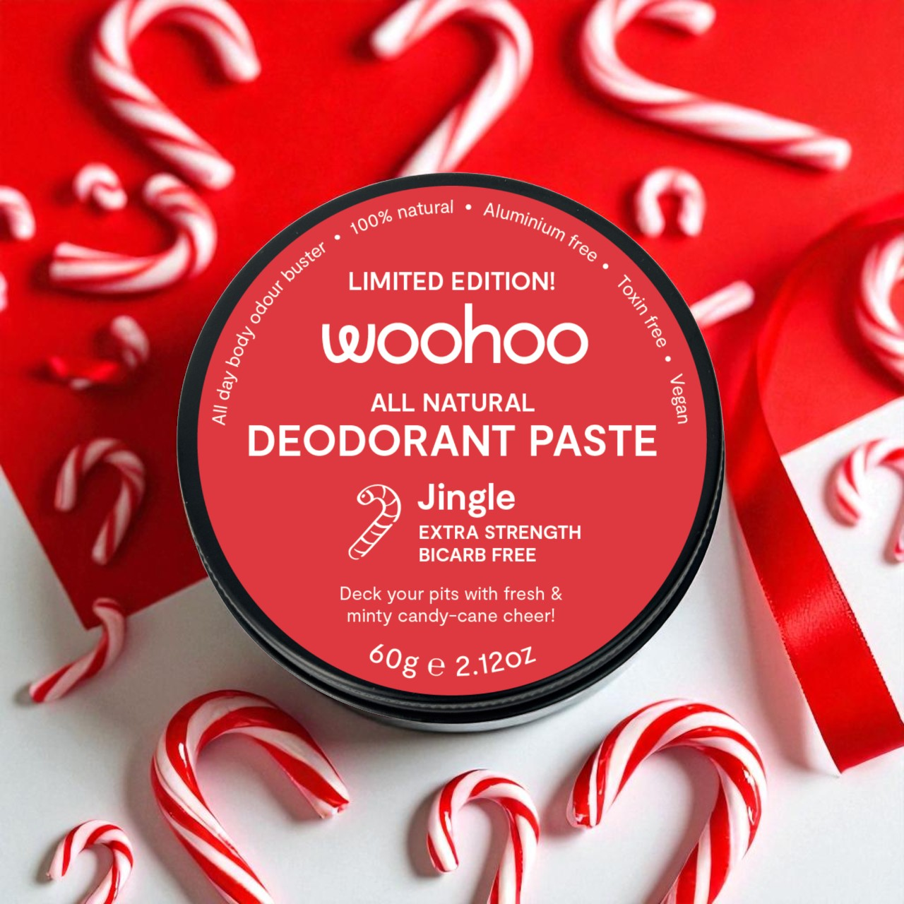 Woohoo All Natural Deodorant Paste (Jingle) 60g