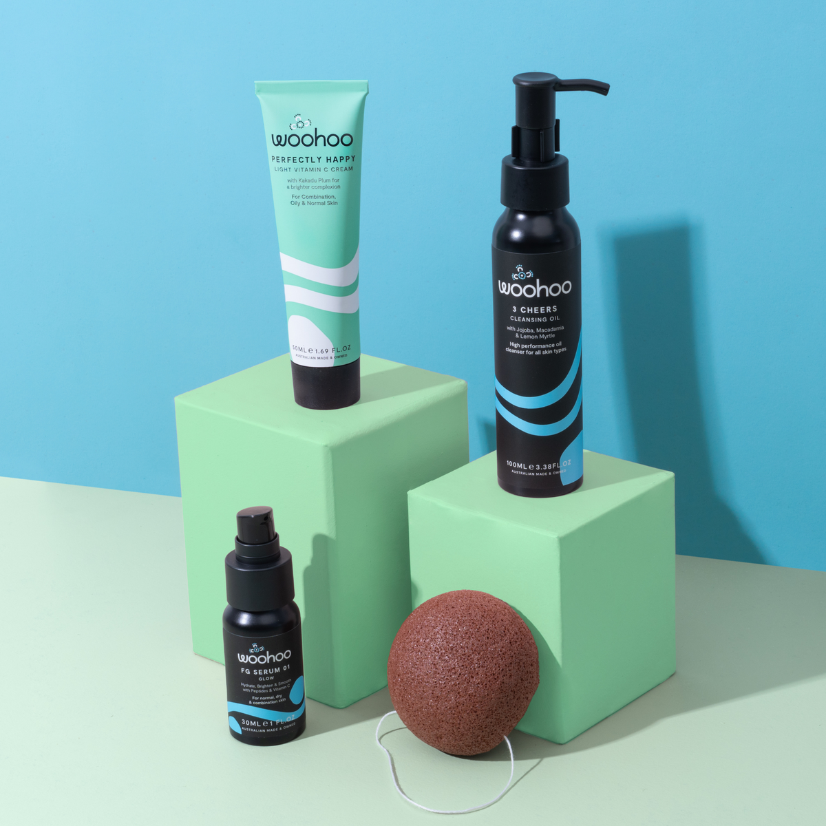 &#39;Balance + Glow&#39; 3 Step Face Bundle (for Combination skin)