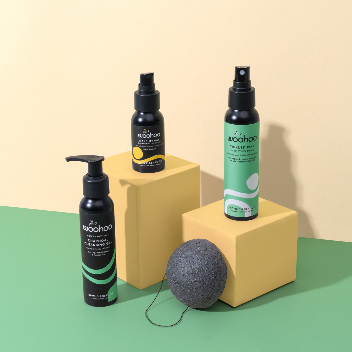 &#39;Clear + Calm&#39; 3 Step Face Bundle (for Oily Skin / Acne / Teens)
