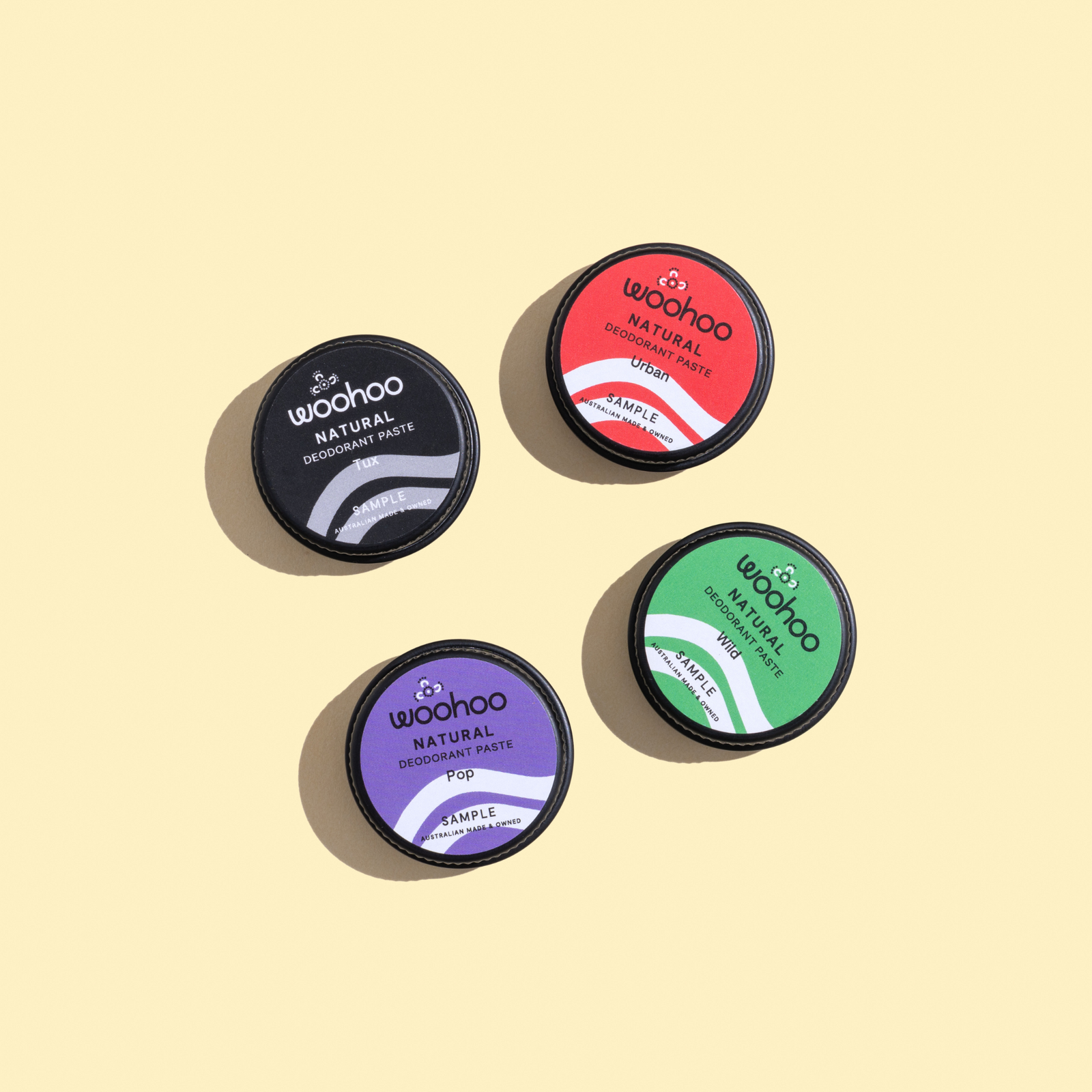 Woohoo Natural Deodorant Paste Sample Pack