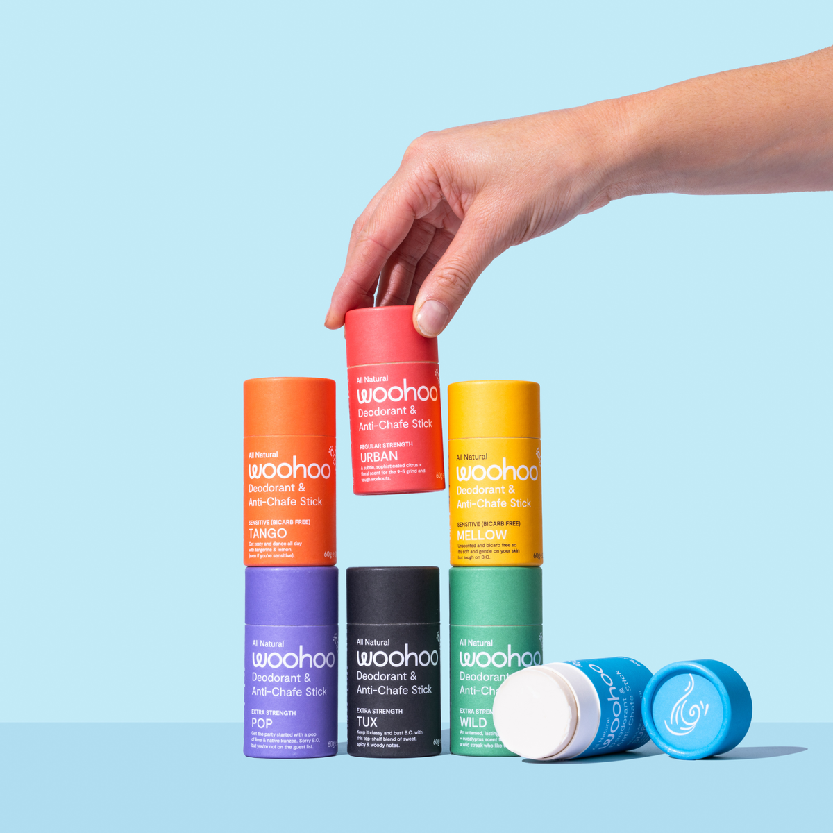 Woohoo Natural Deodorant Stick 60g - First Timer Special Offer