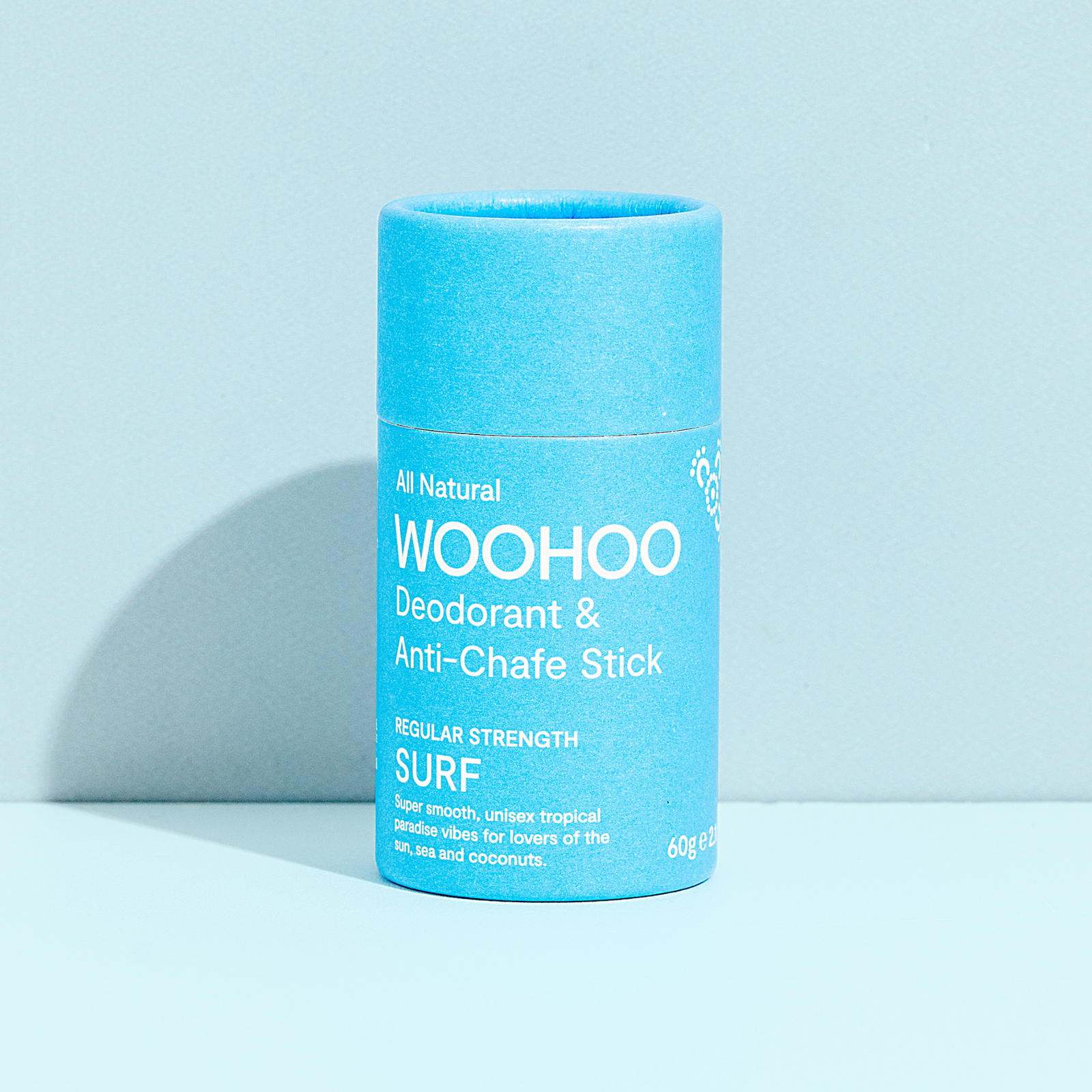 Woohoo Natural Deodorant & Anti-Chafe Stick (Surf) 60g - NEW FORMULA